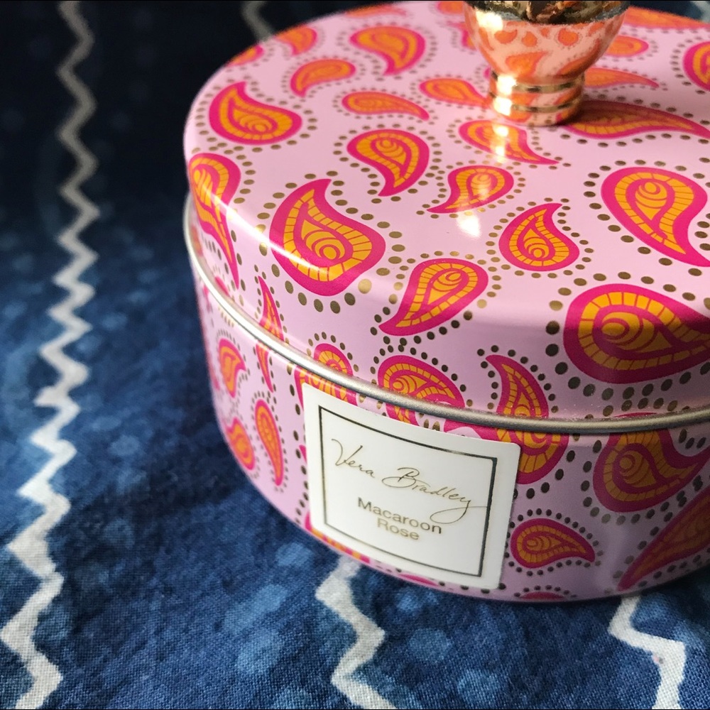 Vera Bradley Macaroon Rose Candle